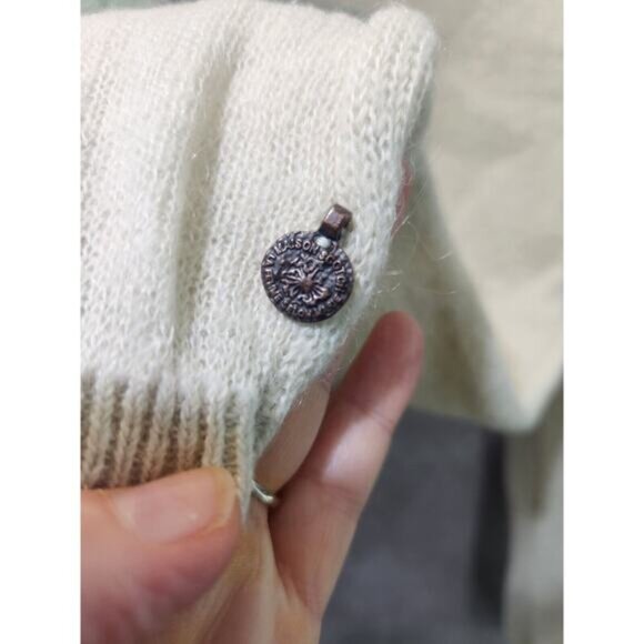 Maison Scotch Sweater Womens SMALL Aztec Angora Blend Western‎ Alpine Boho Knit - Picture 2 of 7